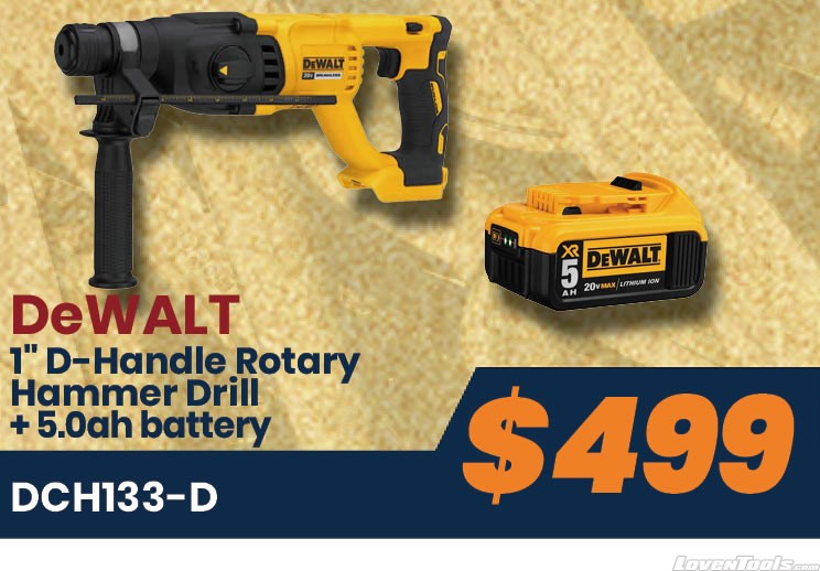 DeWALT DCH133B Cordless 20V Brushless 1 D Handle Rotary Hammer Drill DCH133 D